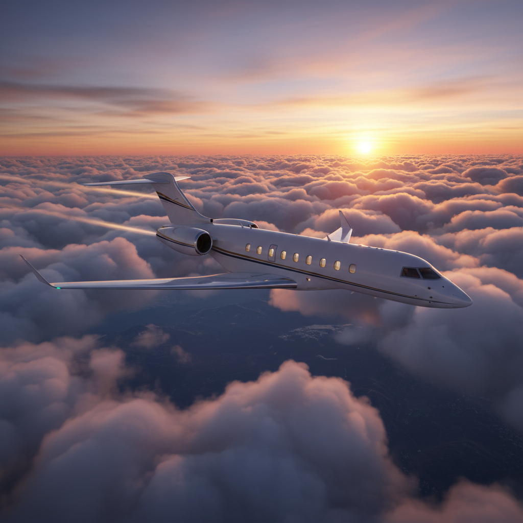 Various types of private jets, illustrating how the aircraft type can influence charter costs